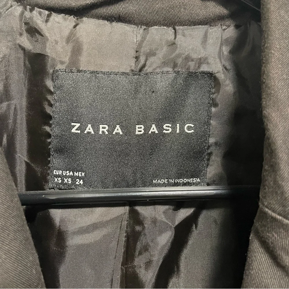 Zara Basic Chocolate Brown/Coffee Trench coat Size EXTRA SMALL